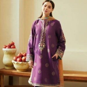 3 Pcs Women's Embroidered Suit