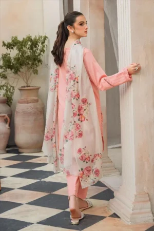 3 Pcs Women's Embroidered Suit - Image 3