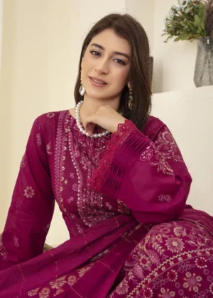 3 Pc Unstitched Embroidered Suit