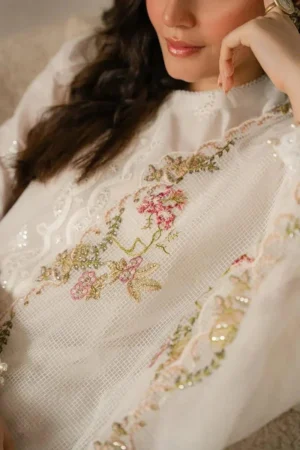 3 Pcs Women's Unstitched Branded Suit - Image 3