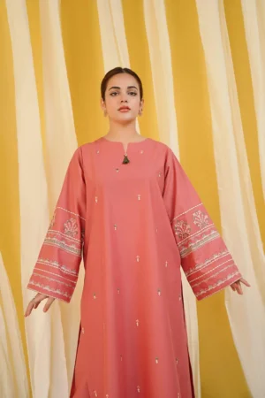 2 Pcs Embroidered Suit - Image 2